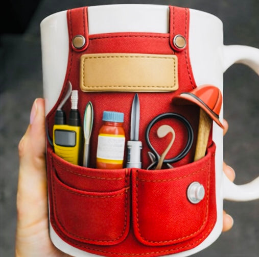 Mug Pompier 3D Personnalisé avec Prénom