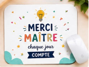 Tapis de souris “Merci Maître”