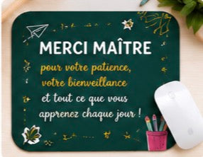 Tapis de souris “Merci Maître”