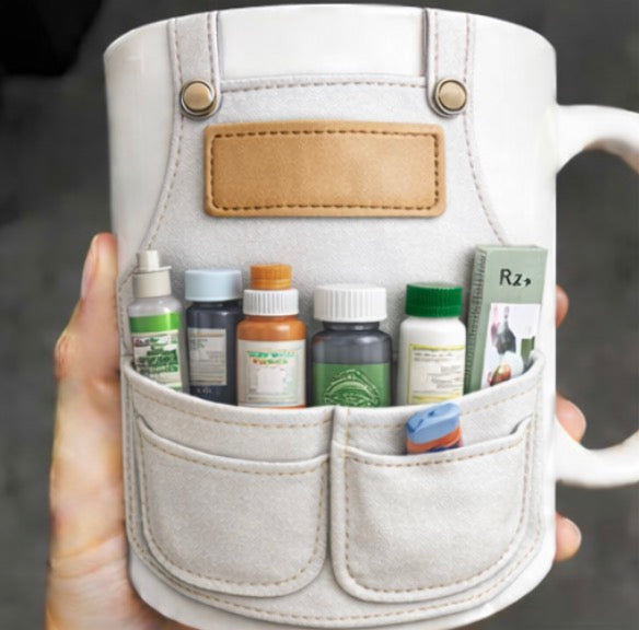 Mug Pharmacien / Pharmacienne 3D Personnalisé avec Prénom