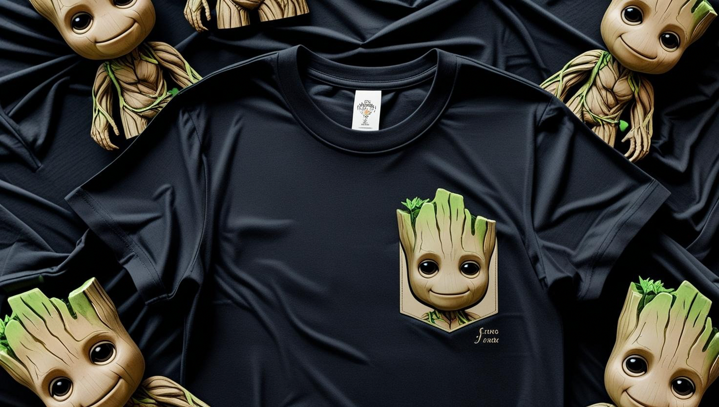 Tee-shirts enfants groot personnalisé fait main