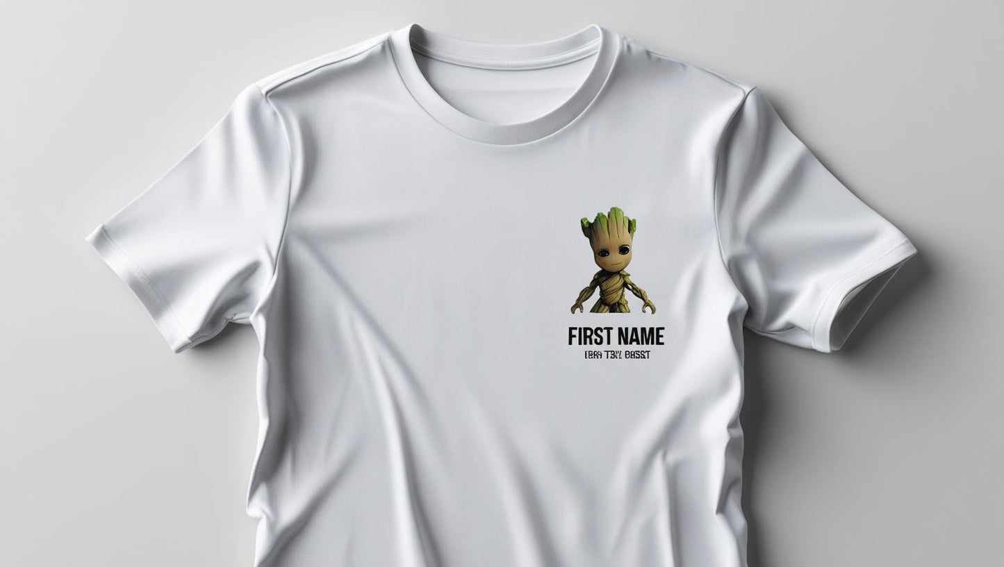 Tee-shirts enfants groot personnalisé fait main