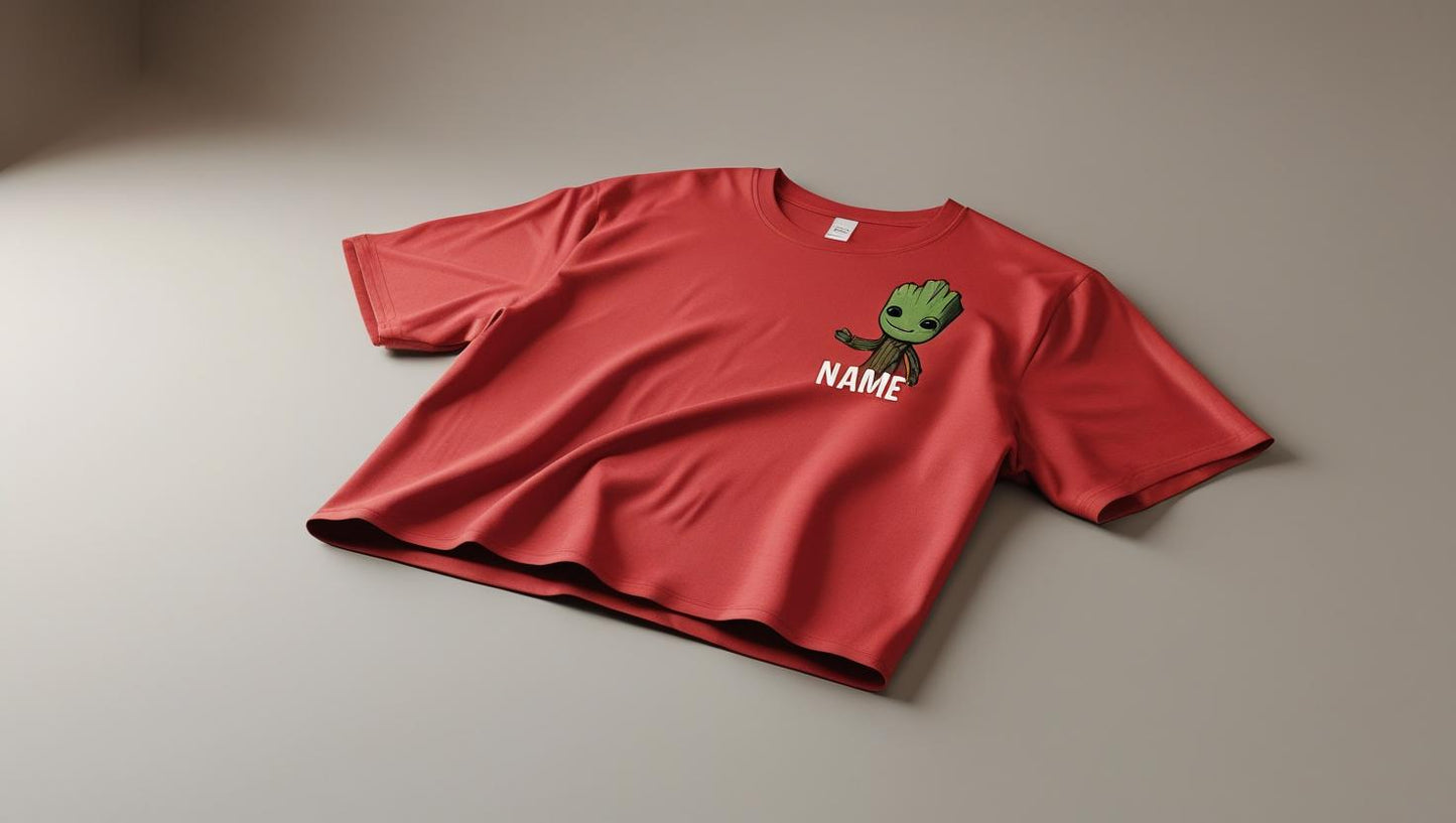 Tee-shirts enfants groot personnalisé fait main