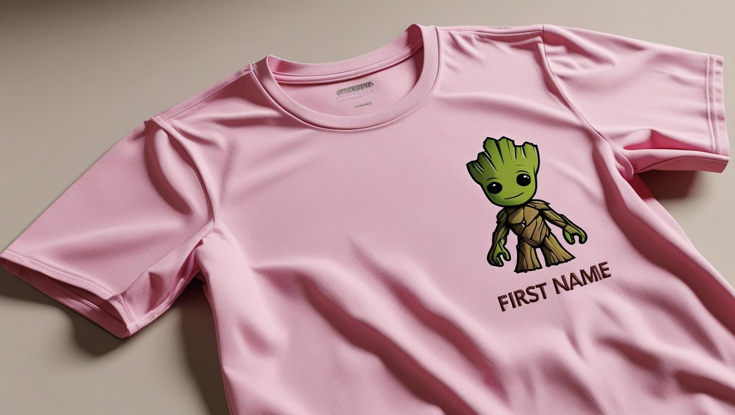 Tee-shirts enfants groot personnalisé fait main