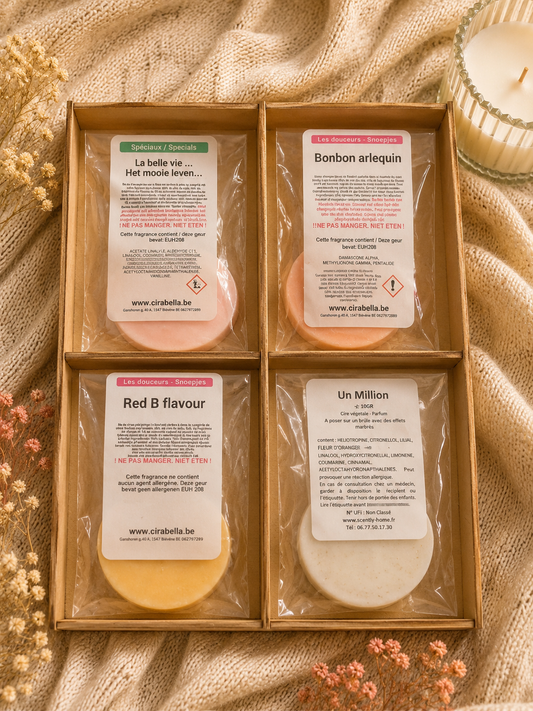Box de 4 fondants parfumés – Collection Gaufres 🧇
