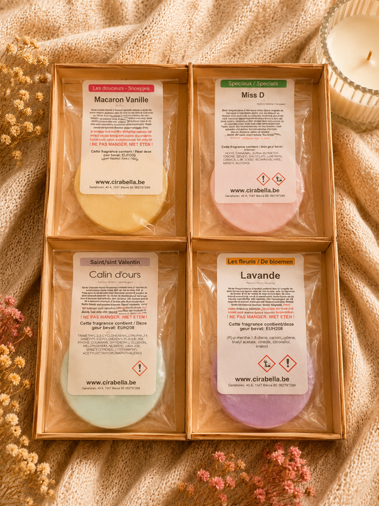 Box de 4 fondants parfumés – Collection Gaufres 🧇