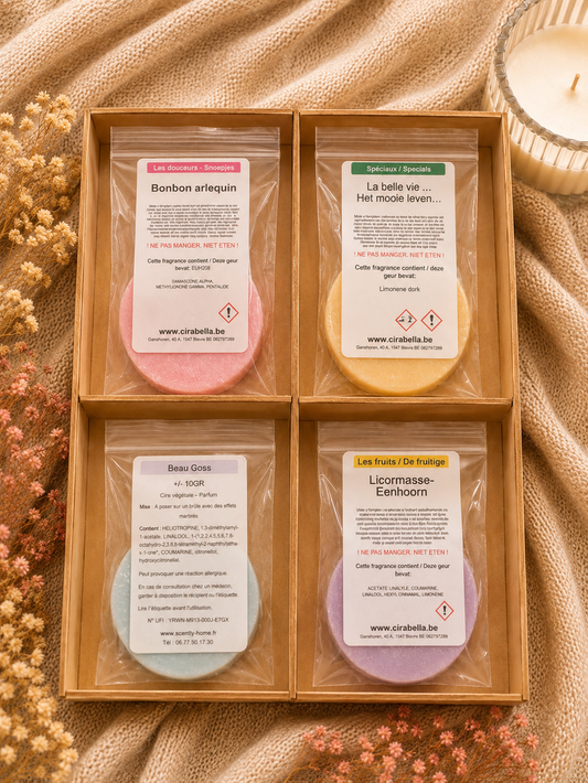 Box de 4 fondants parfumés – Collection Gaufres 🧇
