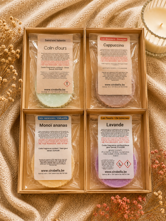 Box de 4 fondants parfumés – Collection Gaufres 🧇