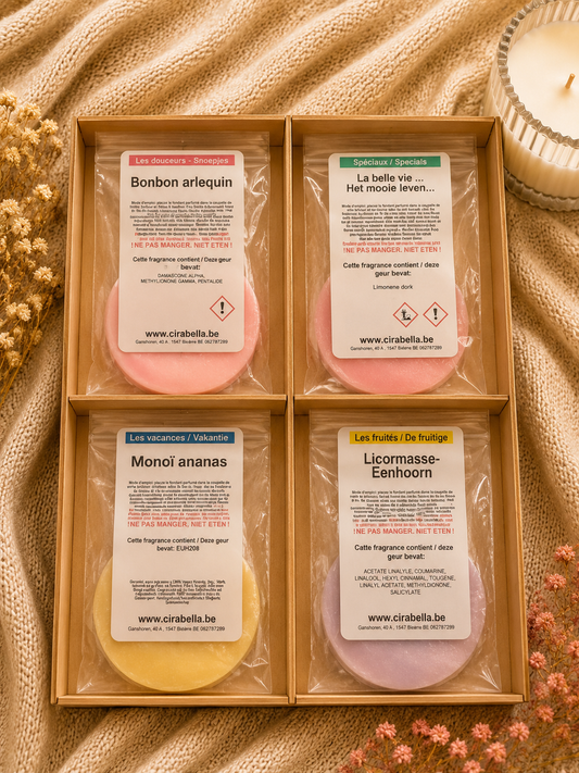 Box de 4 fondants parfumés – Collection Gaufres 🧇