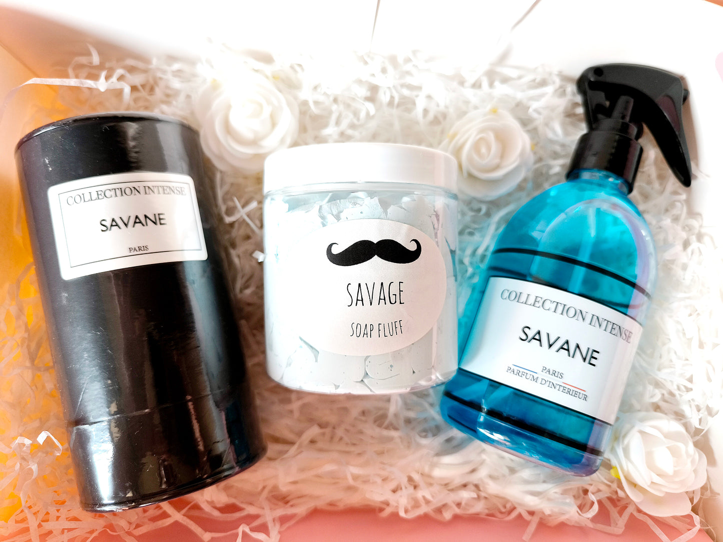 Coffret parfumé  3 pièces Savane