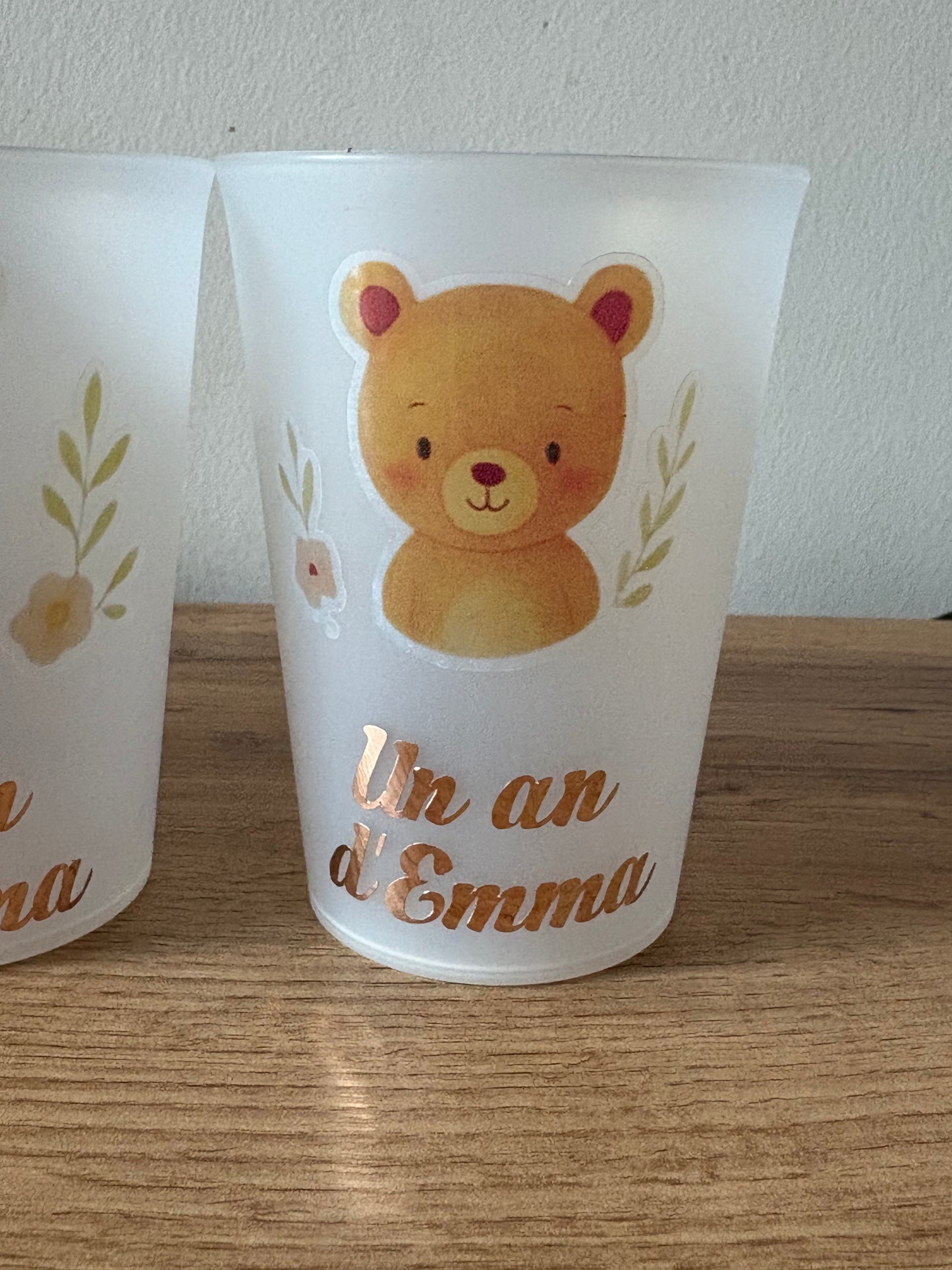 Gobelets anniversaire -personnalisé thème animaux 300 ml