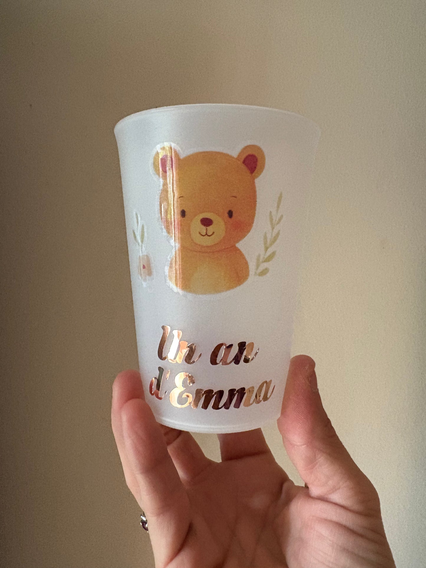 Gobelets anniversaire -personnalisé thème animaux 300 ml