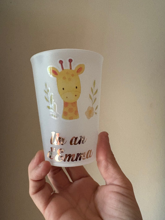 Gobelets anniversaire -personnalisé thème animaux 300 ml