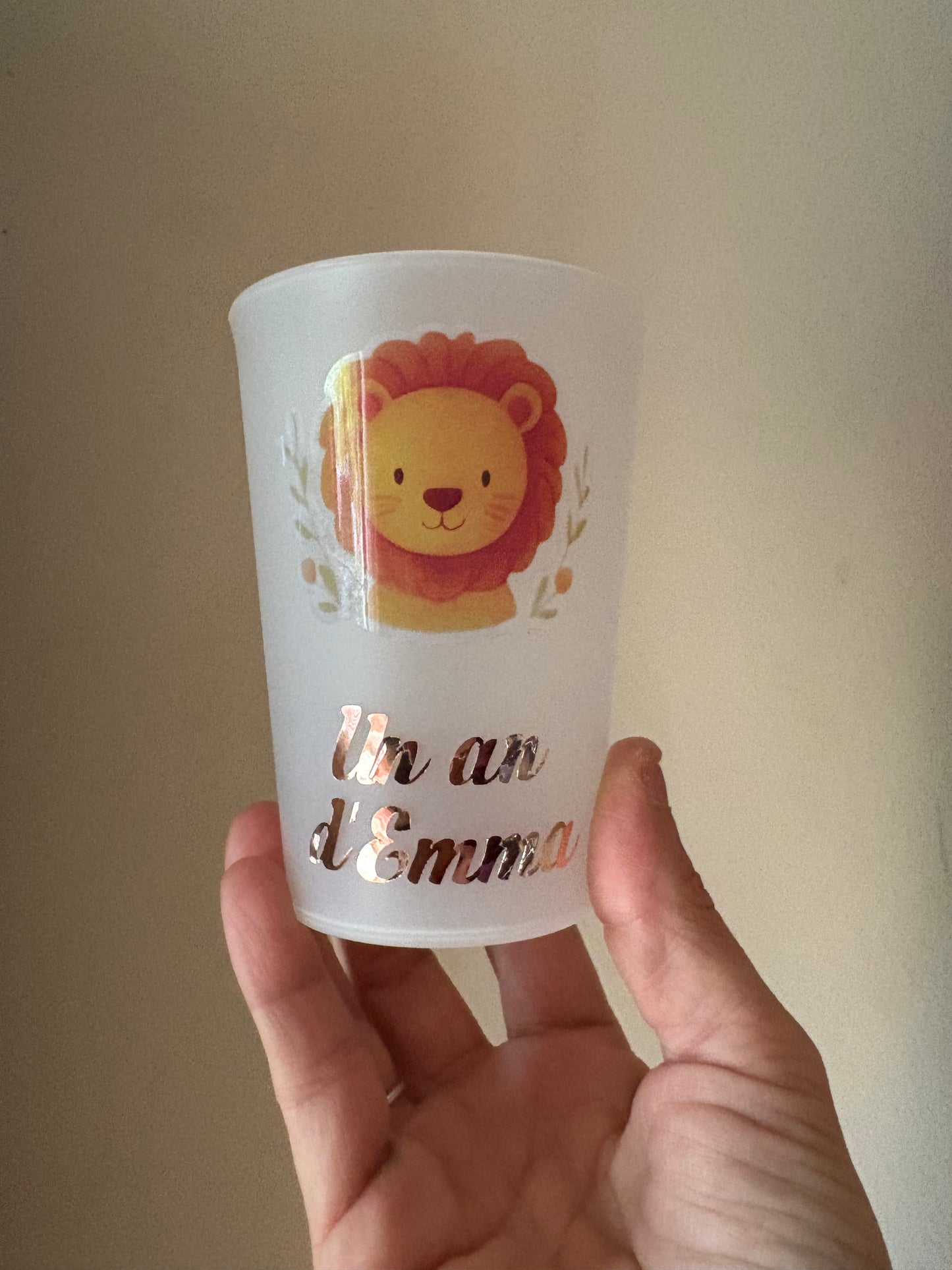 Gobelets anniversaire -personnalisé thème animaux 300 ml