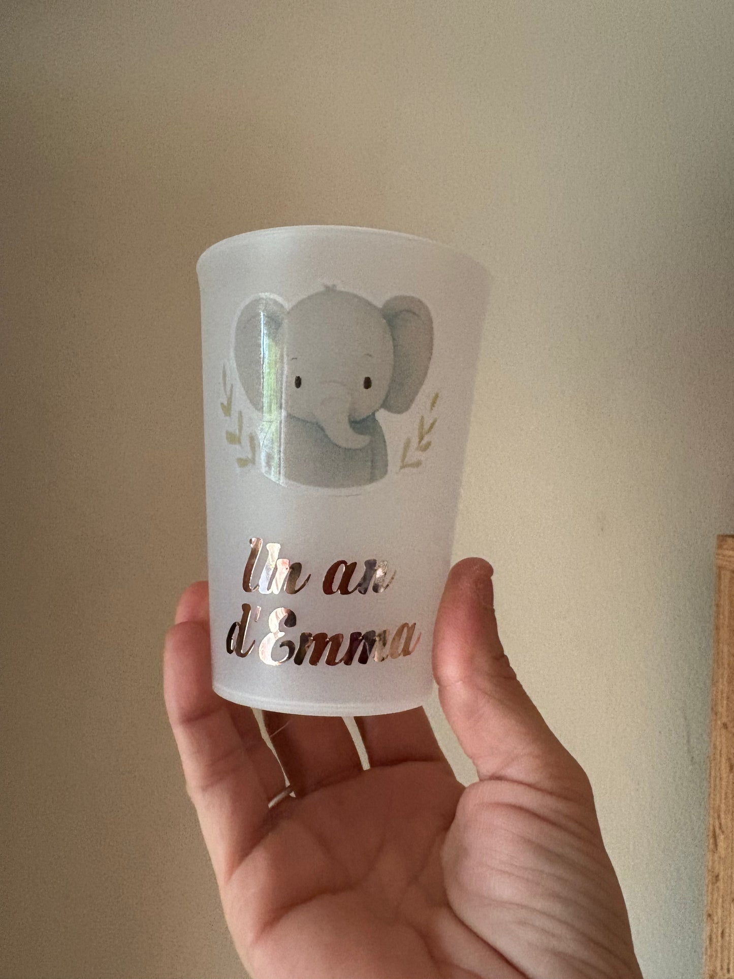 Gobelets anniversaire -personnalisé thème animaux 300 ml