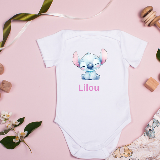 Body bébé personnalisé Stitch