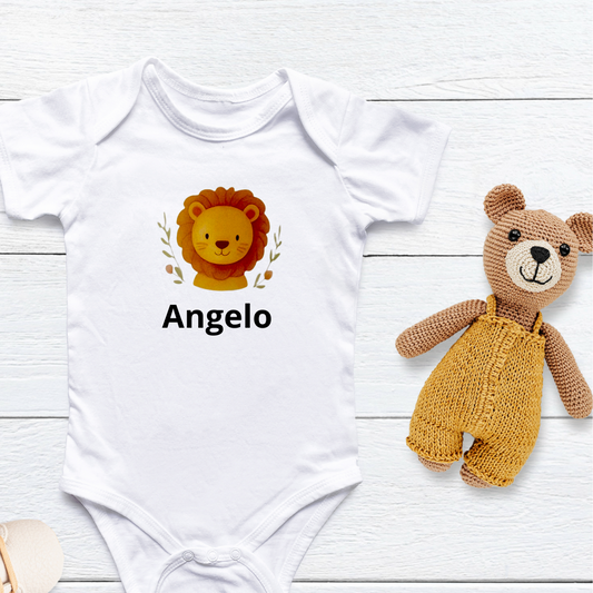 Body bébé personnalisé Lion