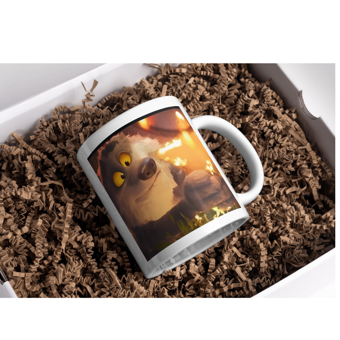 Mug Loup Personnalisé Fait Main – Mug Artisanal avec Prénom