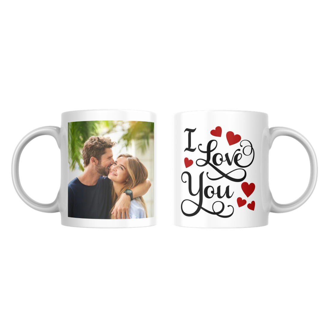 Mug Photo Personnalisé Saint-Valentin – Cadeau Romantique Fait Main