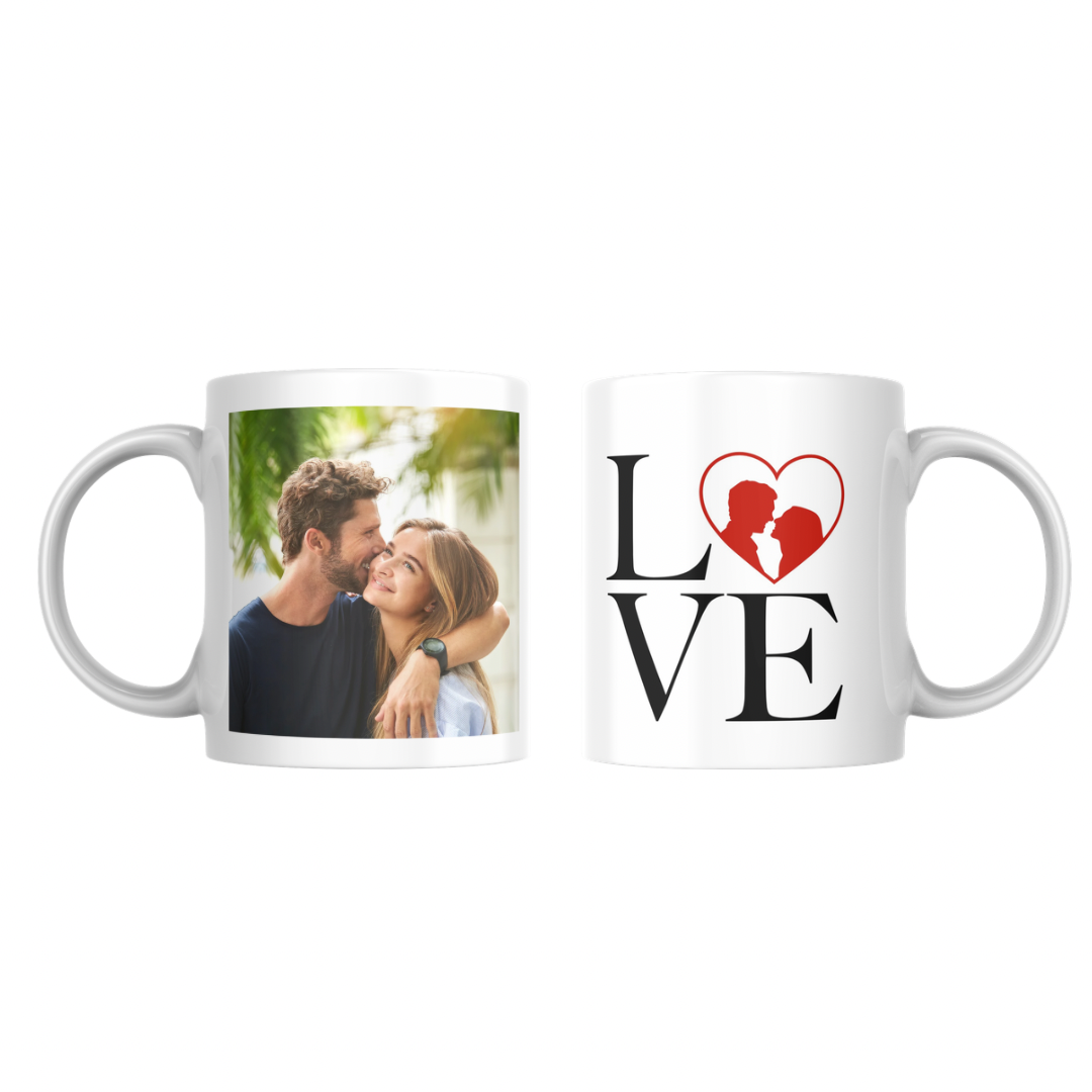 Mug Photo Personnalisé Saint-Valentin – Cadeau Romantique Fait Main
