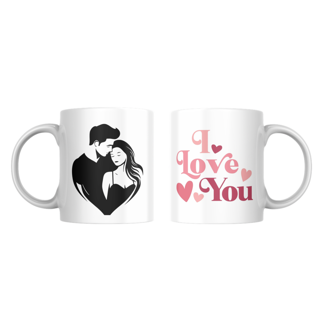 Mug Couple “I Love You” – Cadeau Romantique Fait Main