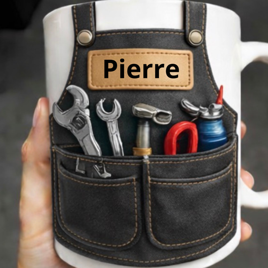 Mug Garagiste 3D Personnalisé avec Prénom