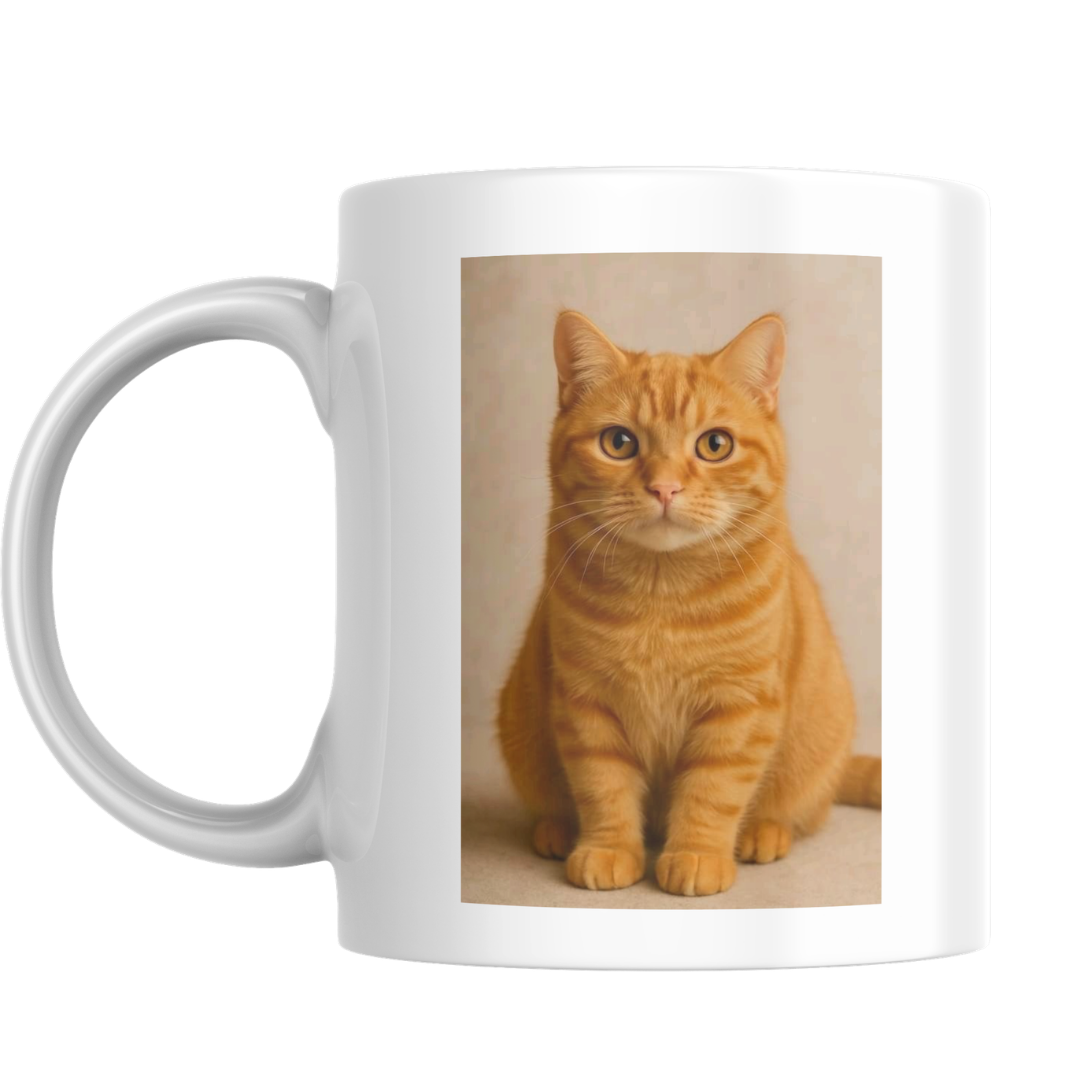 Mug photo prénom animal – Empreinte de chat