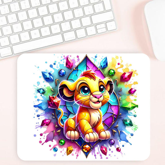 Tapis de souris lion diamant