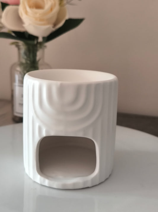 Brûle parfum blanc rayé